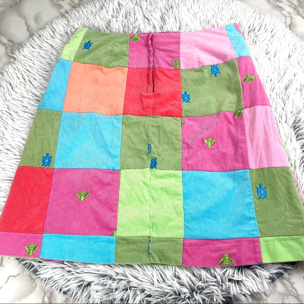 Lily Pulitzer Multicolor Patchwork Embroidered Co… - image 2